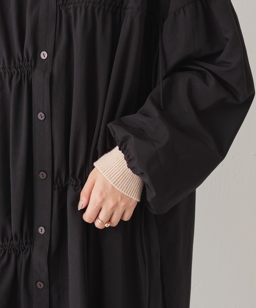 Kastane（カスタネ）の「紐付きギャザーミニワンピース（ワンピース・レディース・ブラック/モカ・FREE）」の20枚目の写真