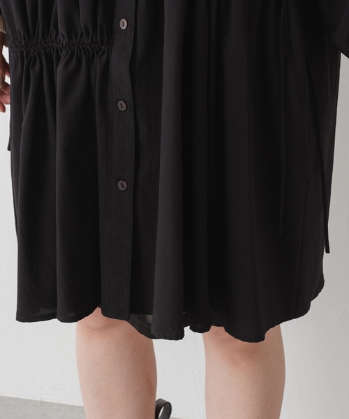 Kastane（カスタネ）の「紐付きギャザーミニワンピース（ワンピース・レディース・ブラック/モカ・FREE）」の21枚目の写真