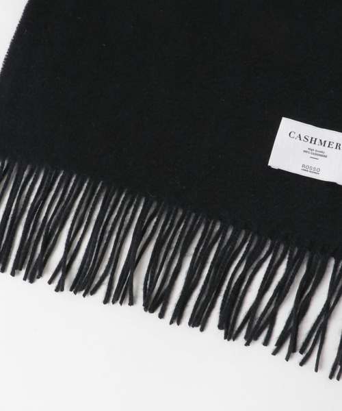 URBAN RESEARCH ROSSO MEN（アーバンリサーチロッソメン）の「カシミヤ無地マフラー（マフラー・メンズ・ブラック・FREE）」の3枚目の写真
