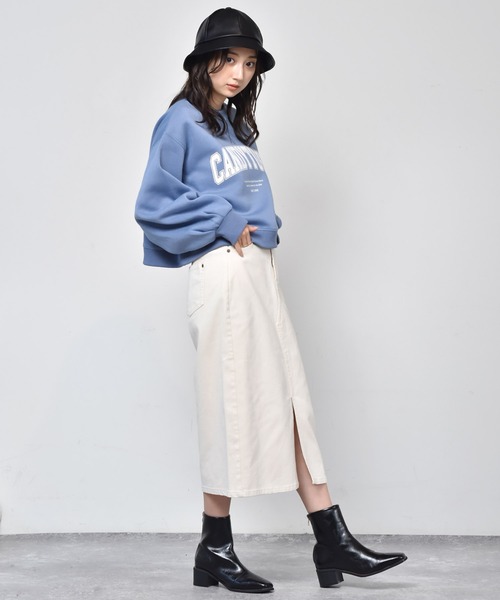 RETRO GIRL(レトロガール)の「ハイウエストナロースカート(スカート・レディース・ブラック/ブラウン系その他/ダークブラウン/オフホワイト・FREE)」の20枚目の写真