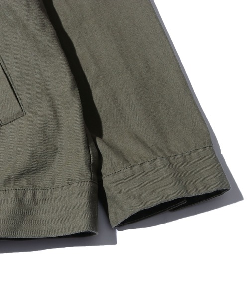 FIVE BROTHER(ファイブブラザー)の「FIVE BROTHER/ファイブブラザー HERRINGBONE ZIP WORK JACKET ジップジャケット ヘリンボーン ブルゾン(ブルゾン・メンズ・オリーブ/ホワイト・L/M)」の6枚目の写真