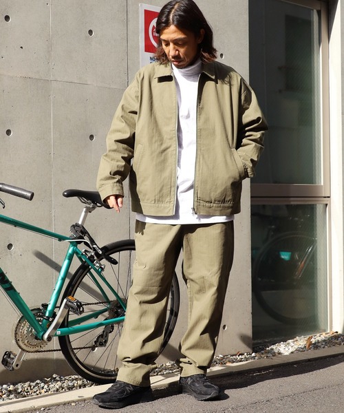 FIVE BROTHER(ファイブブラザー)の「FIVE BROTHER/ファイブブラザー HERRINGBONE ZIP WORK JACKET ジップジャケット ヘリンボーン ブルゾン(ブルゾン・メンズ・オリーブ/ホワイト・L/M)」の17枚目の写真