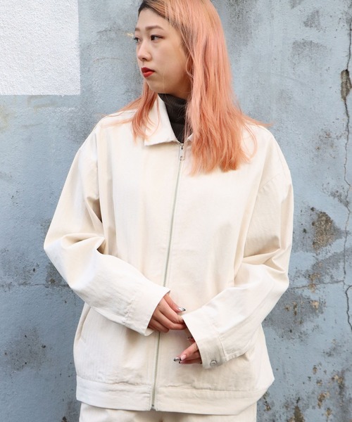 FIVE BROTHER(ファイブブラザー)の「FIVE BROTHER/ファイブブラザー HERRINGBONE ZIP WORK JACKET ジップジャケット ヘリンボーン ブルゾン(ブルゾン・メンズ・オリーブ/ホワイト・L/M)」の20枚目の写真