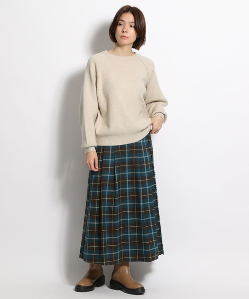 niko and...（ニコアンド）の「POPCOLORラグランプルオーバー（ニット/セーター・レディース・オレンジ/ブルー/グリーン/アイボリー・MEDIUM/LARGE）」の6枚目の写真