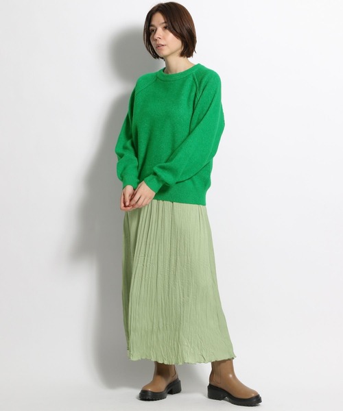 niko and...（ニコアンド）の「POPCOLORラグランプルオーバー（ニット/セーター・レディース・オレンジ/ブルー/グリーン/アイボリー・MEDIUM/LARGE）」の7枚目の写真