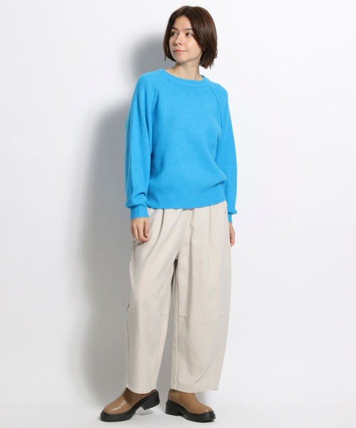 niko and...（ニコアンド）の「POPCOLORラグランプルオーバー（ニット/セーター・レディース・オレンジ/ブルー/グリーン/アイボリー・MEDIUM/LARGE）」の8枚目の写真