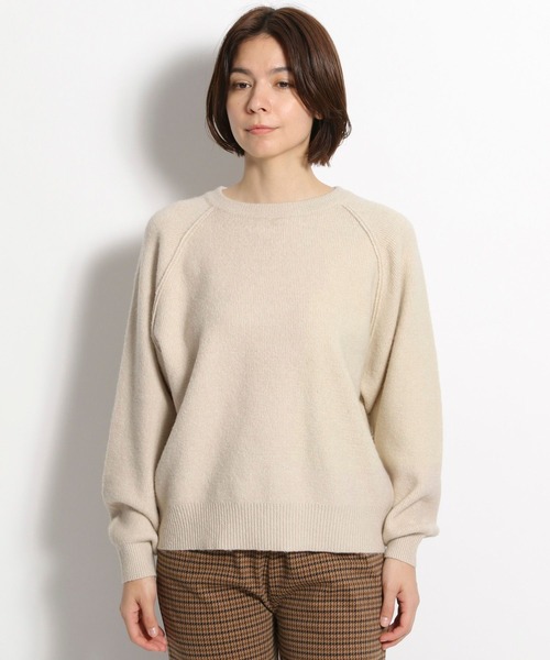 niko and...（ニコアンド）の「POPCOLORラグランプルオーバー（ニット/セーター・レディース・オレンジ/ブルー/グリーン/アイボリー・MEDIUM/LARGE）」の10枚目の写真