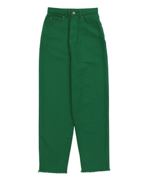 select MOCA by sayo(セレクトモカバイサヨ)の「カラーツイルテーパードパンツ(デニムパンツ・レディース・ピンク/イエロー/グリーン/パープル/ブルー・SMALL/MEDIUM)」の7枚目の写真