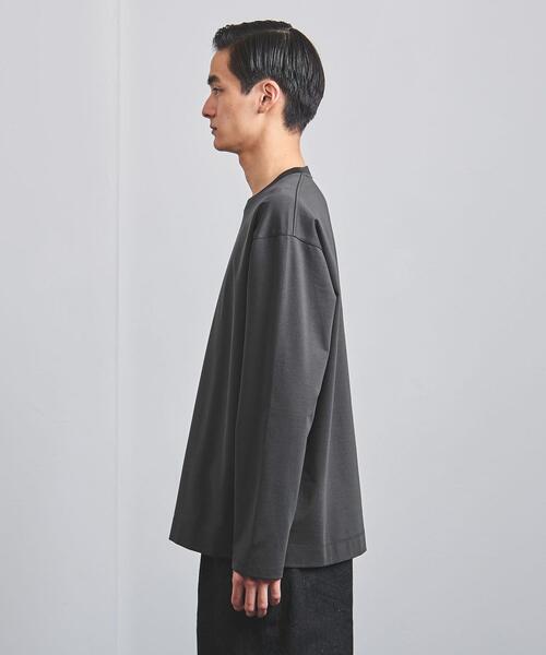 UNITED ARROWS（ユナイテッドアローズ）の「＜UNITED ARROWS＞ ポンチ ロングスリーブ Tシャツ（Tシャツ/カットソー・メンズ・ホワイト/ダークグレー/ライトグレー・XL/S/L/M）」の6枚目の写真
