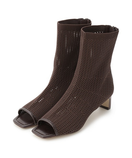 FRAY I.D（フレイアイディー）の「メッシュニットブーツ（ブーツ・レディース・ブラウン/アイボリー/ブラック・38/36/37）」の16枚目の写真