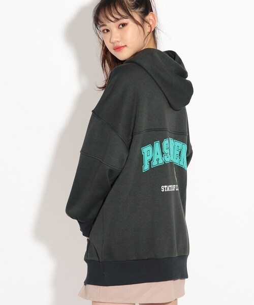 セール あったか裏起毛カレッジぽわんパーカーワンピース ワンピース Pink Latte ピンクラテ のファッション通販 Zozotown