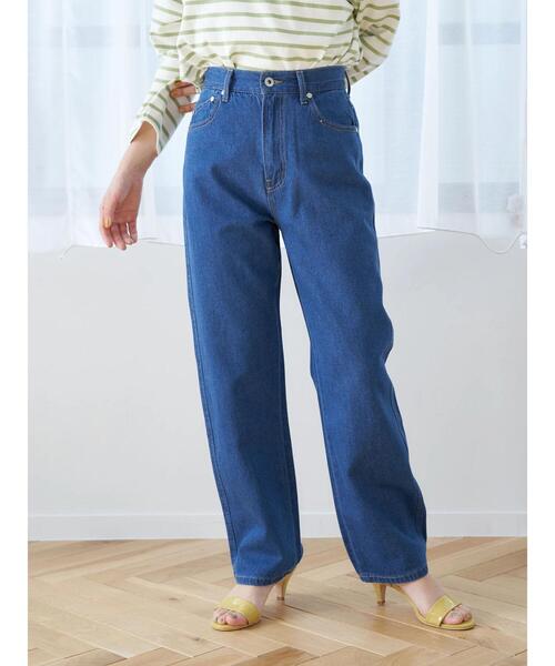 earth music&ecology(アースミュージックアンドエコロジー)の「ストレートデニム(その他パンツ・レディース・インディゴブルー/アイボリー/グレイッシュベージュ・S/M/L)」の7枚目の写真