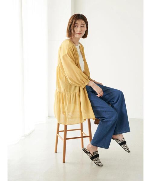 earth music&ecology(アースミュージックアンドエコロジー)の「ストレートデニム(その他パンツ・レディース・インディゴブルー/アイボリー/グレイッシュベージュ・S/M/L)」の8枚目の写真