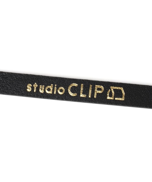 studio CLIP(スタディオクリップ)の「ピンレスナローベルト(ベルト・レディース・ライトグレー/ブラック/アイボリー・FREE)」の6枚目の写真