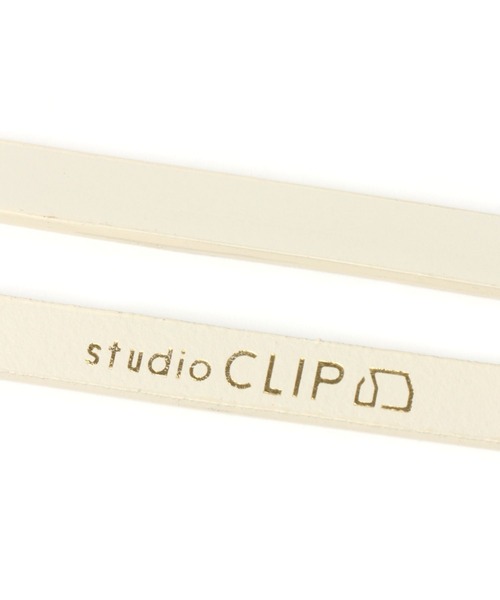 studio CLIP(スタディオクリップ)の「ピンレスナローベルト(ベルト・レディース・ライトグレー/ブラック/アイボリー・FREE)」の8枚目の写真