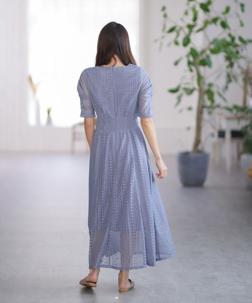 clear（クリア）の「クルミボタンレースワンピース≪2022SS新作