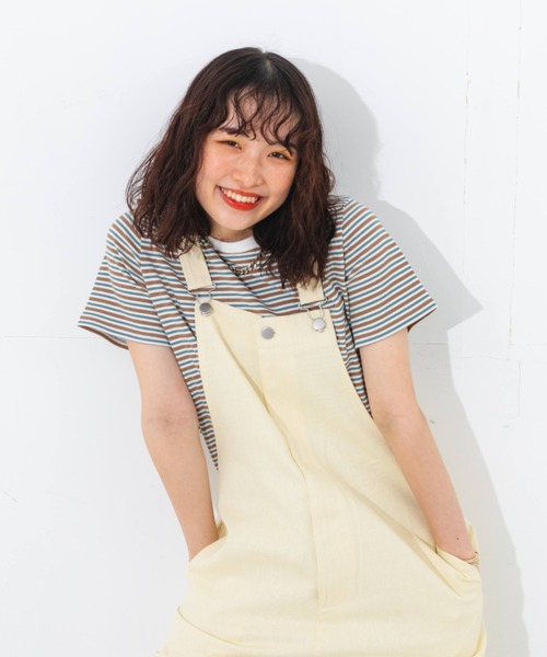 nemne store（ネンネストア）の「フロントジップワイドオーバーオール（サロペット/オーバーオール・レディース・アイボリー/パープル/カーキ・SMALL/MEDIUM）」の18枚目の写真