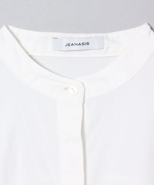 JEANASIS（ジーナシス）の「ソデタックボリュームシャツLS/265217（シャツ/ブラウス・レディース・ホワイト/ブラック/ブラック系その他・FREE）」の8枚目の写真