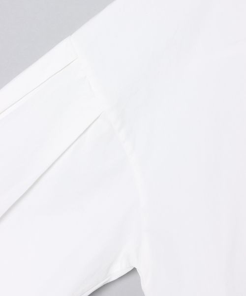 JEANASIS（ジーナシス）の「ソデタックボリュームシャツLS/265217（シャツ/ブラウス・レディース・ホワイト/ブラック/ブラック系その他・FREE）」の9枚目の写真