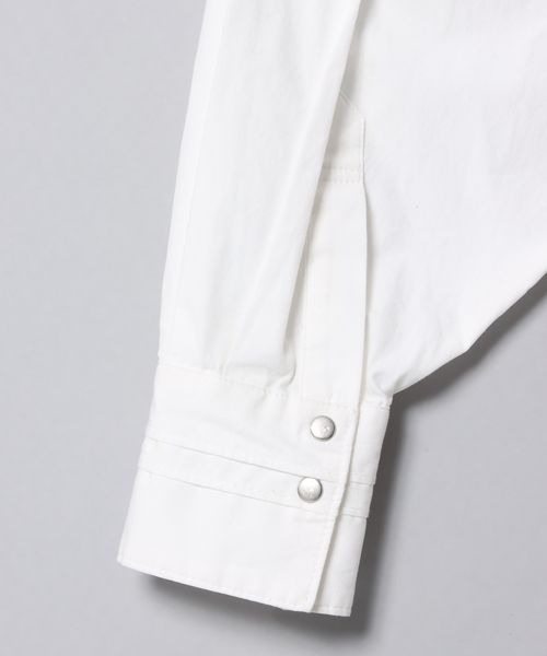 JEANASIS（ジーナシス）の「ソデタックボリュームシャツLS/265217（シャツ/ブラウス・レディース・ホワイト/ブラック/ブラック系その他・FREE）」の12枚目の写真