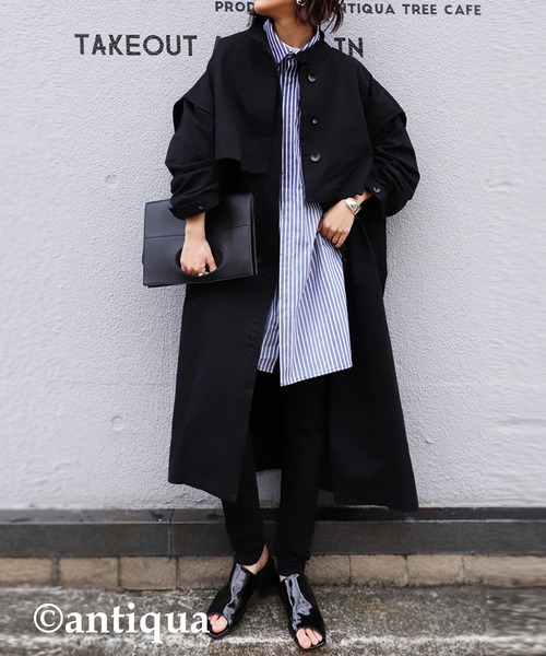 antiqua（アンティカ）の「お洒落さんが選ぶ！グラデストライプシャツ（シャツ/ブラウス・レディース・ブルー・FREE）」の9枚目の写真