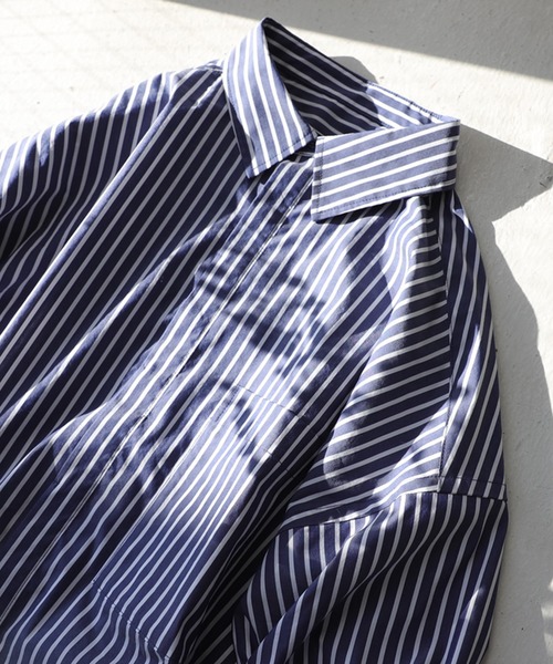 antiqua（アンティカ）の「お洒落さんが選ぶ！グラデストライプシャツ（シャツ/ブラウス・レディース・ブルー・FREE）」の11枚目の写真