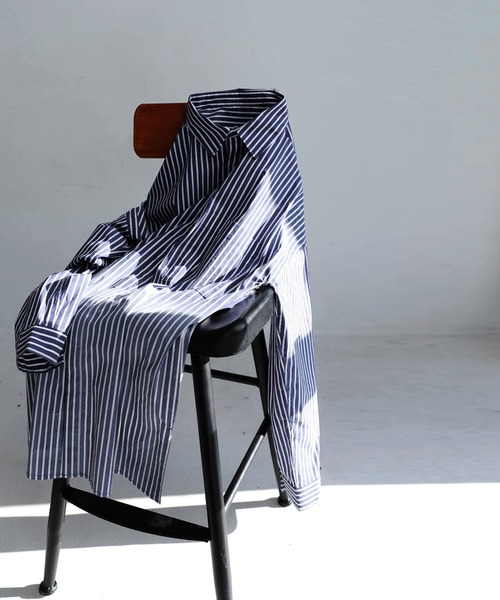 antiqua（アンティカ）の「お洒落さんが選ぶ！グラデストライプシャツ（シャツ/ブラウス・レディース・ブルー・FREE）」の10枚目の写真