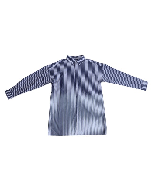 antiqua（アンティカ）の「お洒落さんが選ぶ！グラデストライプシャツ（シャツ/ブラウス・レディース・ブルー・FREE）」の14枚目の写真