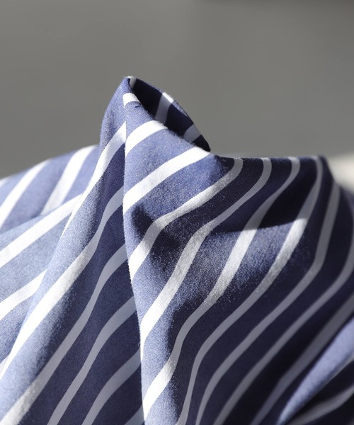 antiqua（アンティカ）の「お洒落さんが選ぶ！グラデストライプシャツ（シャツ/ブラウス・レディース・ブルー・FREE）」の18枚目の写真