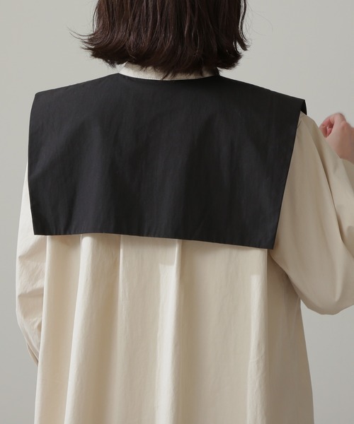 N.(N. Natural Beauty Basic)(エヌエヌナチュラルビューティーベーシック)の「◆配色ビックカラーワンピース(ワンピース・レディース・ベージュ/ブルー系その他・MEDIUM)」の17枚目の写真