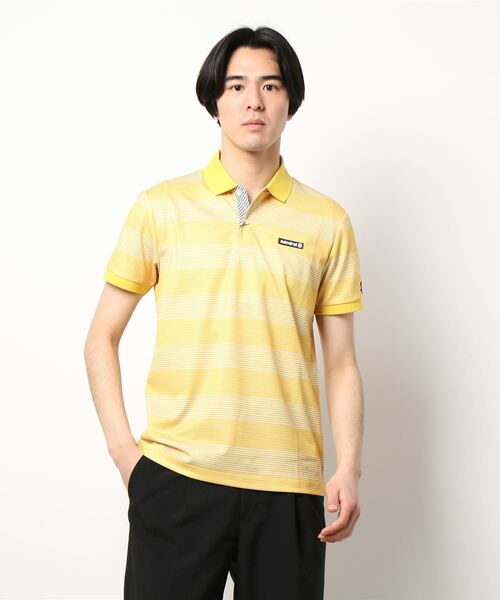 [アドミラル ゴルフ] メンズ ボーダー ポロシャツ