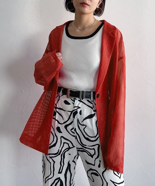 PAGEBOY（ページボーイ）の「シアーメッシュジャケット（テーラード