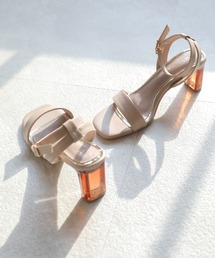 VIVIAN | 2022年夏新作　アンクルストラップクリアヒールサンダル(サンダル)