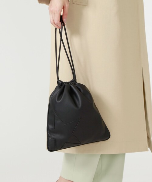 CAST:（キャストコロン）の「フェイクレザースターサコッシュ（ハンドバッグ・レディース・ブラック/シルバー/グリーン・FREE）」の9枚目の写真