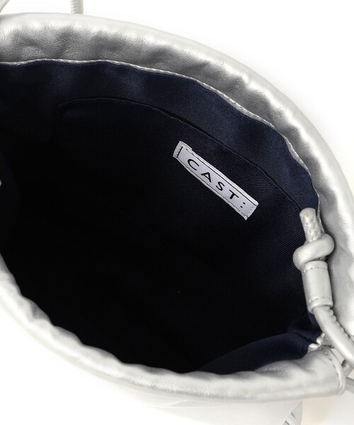 CAST:（キャストコロン）の「フェイクレザースターサコッシュ（ハンドバッグ・レディース・ブラック/シルバー/グリーン・FREE）」の4枚目の写真