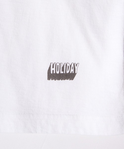 HOLIDAY(ホリデイ)の「HOLIDAY BASIC T-SHIRT (HOLIDAY) ホリデイベーシックTシャツ (ホリデイ)(Tシャツ/カットソー・レディース・ホワイト・XL/XS)」の2枚目の写真