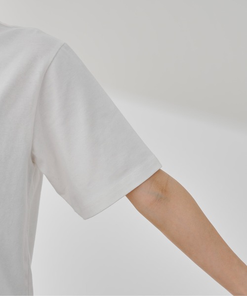 prose verse（プロズヴェール）の「フロッキープリントレタリングロゴTシャツ（Tシャツ/カットソー・レディース・ホワイト/ホワイト系その他/ホワイト系その他2/ピンク・MEDIUM）」の10枚目の写真