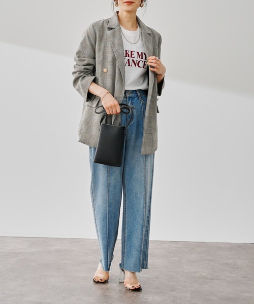 prose verse（プロズヴェール）の「フロッキープリントレタリングロゴTシャツ（Tシャツ/カットソー・レディース・ホワイト/ホワイト系その他/ホワイト系その他2/ピンク・MEDIUM）」の11枚目の写真