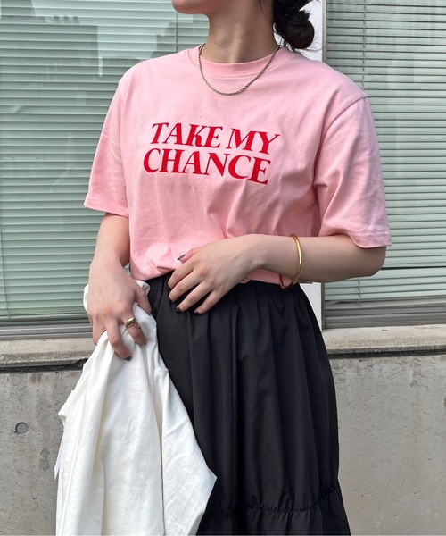 prose verse（プロズヴェール）の「フロッキープリントレタリングロゴTシャツ（Tシャツ/カットソー・レディース・ホワイト/ホワイト系その他/ホワイト系その他2/ピンク・MEDIUM）」の21枚目の写真