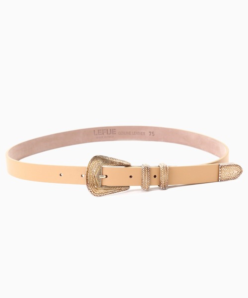 ROSE BUD（ローズバッド）の「(LEFIJE)レザーベルト（ベルト・レディース・ブラック/ベージュ・75）」の5枚目の写真