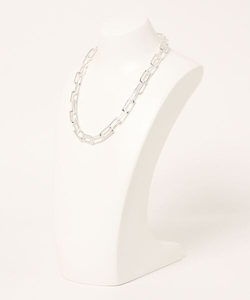 DouDou（ドゥドゥ）の「スクエアチェーンネックレス（ネックレス・レディース・シルバー/ゴールド・FREE）」の3枚目の写真