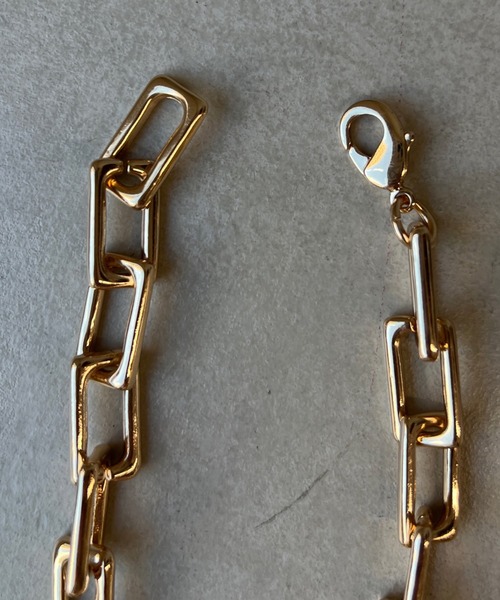 DouDou（ドゥドゥ）の「スクエアチェーンネックレス（ネックレス・レディース・シルバー/ゴールド・FREE）」の8枚目の写真