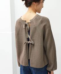 le.coeur blanc | バックシャンホールガーメント針抜きニット(ニット/セーター)