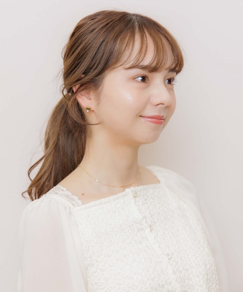 flower（フラワー）の「プチラブリーピアス（ピアス（両耳用）・レディース・ゴールド・FREE）」の3枚目の写真