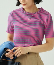 FREAK'S STORE | カラフルマルチボーダーミニTシャツ(Tシャツ/カットソー)