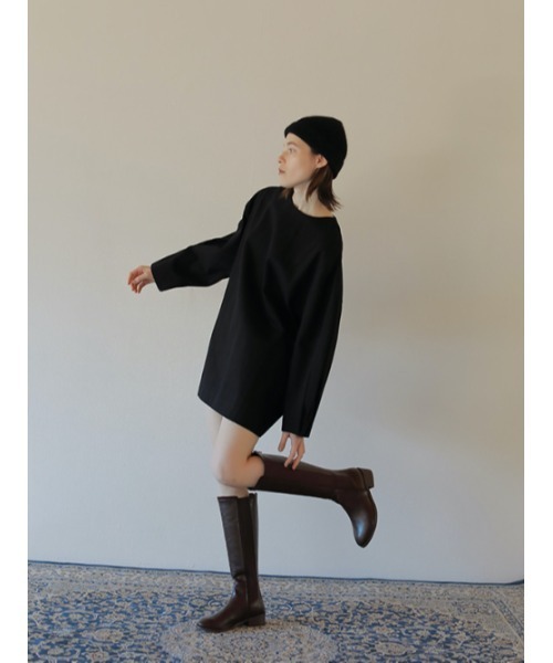 AMAIL（アマイル）の「Natural goa long boots（ブーツ・レディース・ブラウン/ブラック・L/S/M）」の4枚目の写真