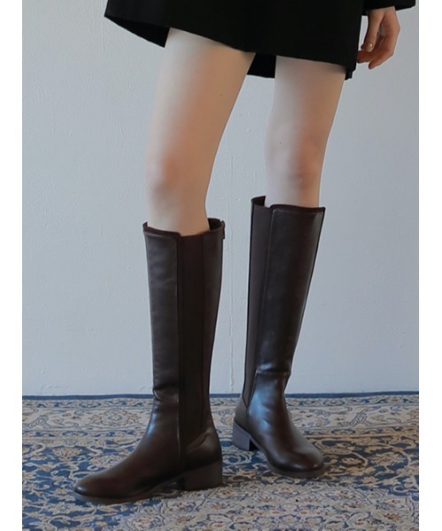AMAIL（アマイル）の「Natural goa long boots（ブーツ・レディース・ブラウン/ブラック・L/S/M）」の10枚目の写真