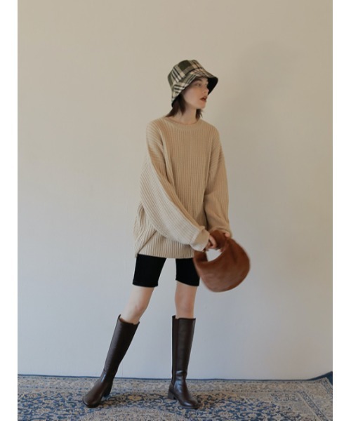 AMAIL（アマイル）の「Natural goa long boots（ブーツ・レディース・ブラウン/ブラック・L/S/M）」の16枚目の写真