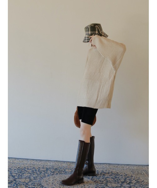 AMAIL（アマイル）の「Natural goa long boots（ブーツ・レディース・ブラウン/ブラック・L/S/M）」の13枚目の写真