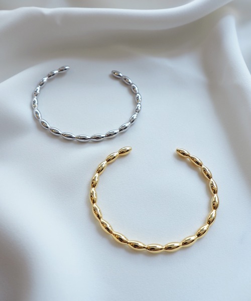 Jenny BY IMMANOEL（ジェニーバイイマノエル）の「バンピーバングル（ブレスレット・レディース・シルバー/ゴールド・FREE）」の3枚目の写真